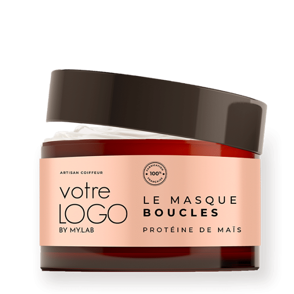 masque boucles en marque blanche